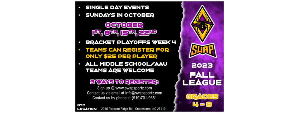 Middle School Fall League
